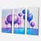 Designart - Colourful Ornamental Trees I - Modern Canvas Wall Art Print